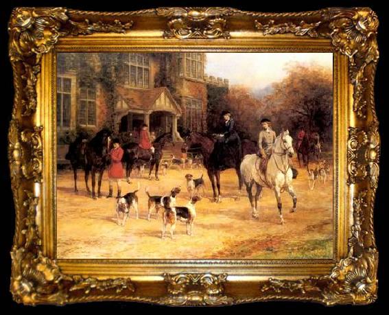 framed  unknow artist Classical hunting fox, Equestrian and Beautiful Horses, 204., ta009-2